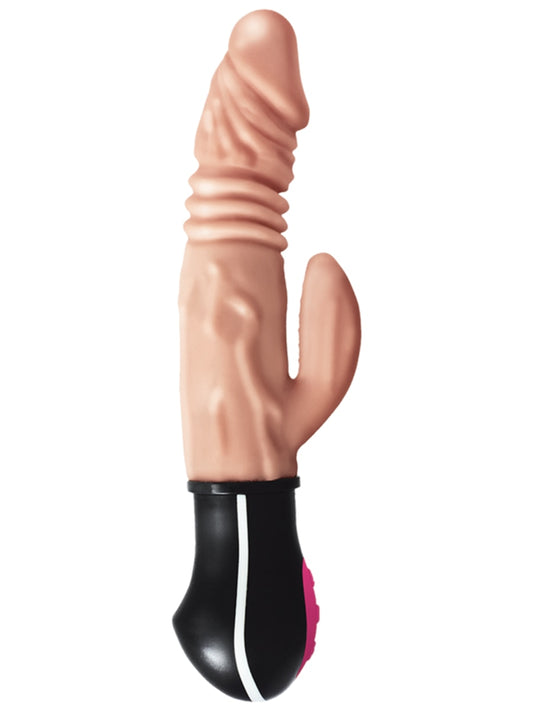 Nasstoys Natural Realskin Hot Cock Rotating Thrusting Dildo Light Vibrating Dildos
