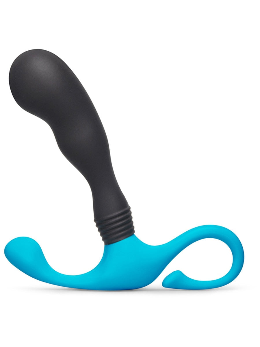 b-Vibe Curl Hands Free Curved Silicone Prostate Massager Black Prostate Toys