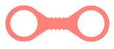 Sex and Mischief Peaches n CreaMe BDSM Silicone Cuffs Peach Small Cuffs And Restraints