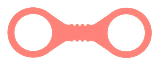 Sex and Mischief Peaches n CreaMe BDSM Silicone Cuffs Peach Small Cuffs And Restraints