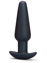 b-Vibe Hefty Weighted Silicone Anal Plug Black Butt Plugs