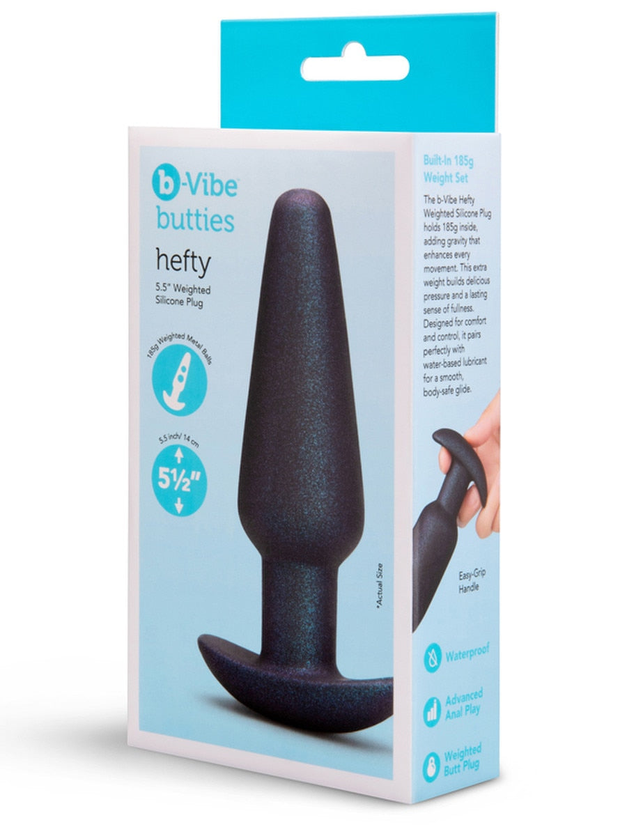 b-Vibe Hefty Weighted Silicone Anal Plug Butt Plugs