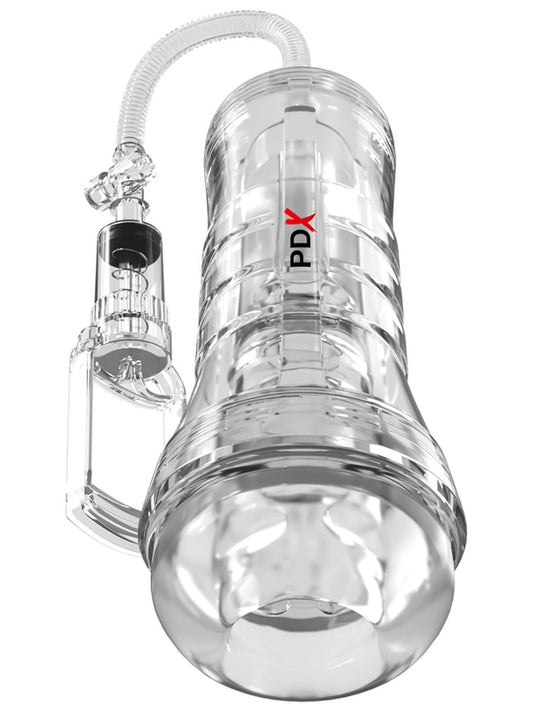 PDX Elite ViewTube Vac XXL Pump See-Thru EZ-Grip Pump Stroker Clear Masturbators and Strokers