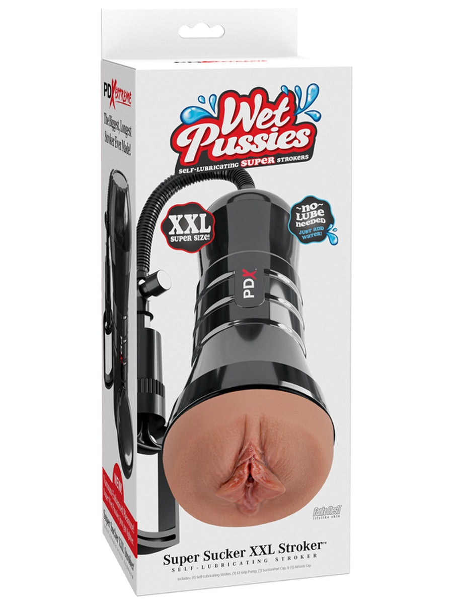 PDX Extreme Wet Pussies Super Sucker XXL Realistic Stroker Masturbators and Strokers