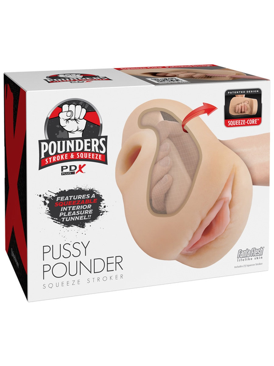 Pipedream Extreme Plus Pussy Pounder Squeeze Male Stroker Masturbators and Strokers
