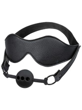 CalExotics Nocturnal Collection Eye Mask and Ball Gag Black Masks And Blindfolds