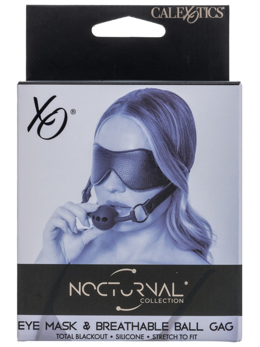 CalExotics Nocturnal Collection Eye Mask and Ball Gag Masks And Blindfolds