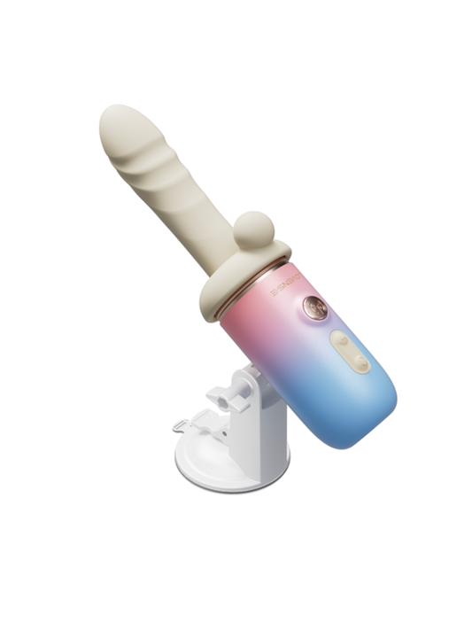 Lovense Spinel Handheld Portable Thrusting Dildo White Realistic Dildos