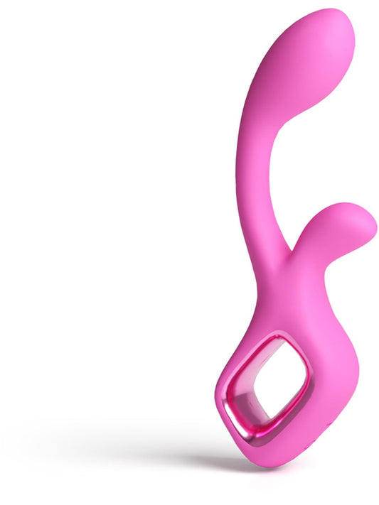 NS Novelties Pretty in Pink Velvet G Spot Rabbit Vibrator - Rabbit Vibrators