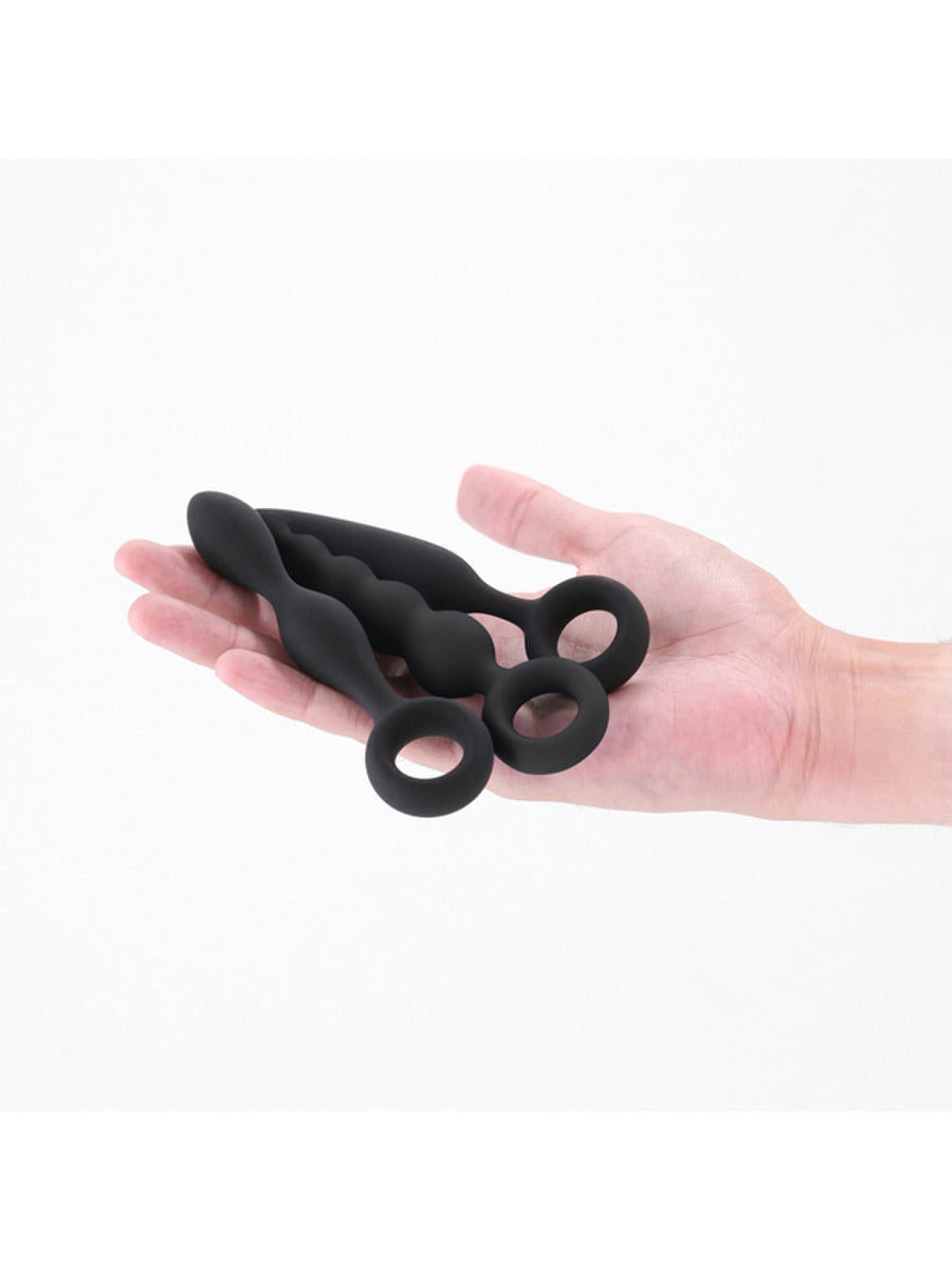 NS Novelties Renegade Trio Silicone Anal Plug Kit - Butt Plugs