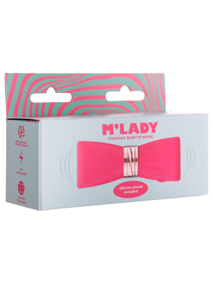 BMS Factory M-Lady Pinpoint Bow Tie Clitoral Wand Massager Clit Ticklers and Pulsators