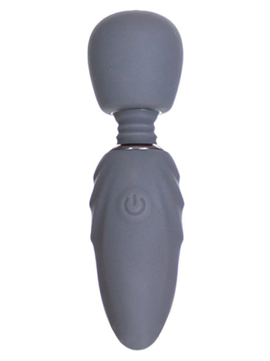 BMS Factory M-Lady Tiny Rechargeable Vibrating Wand Massager Grey Body Wands