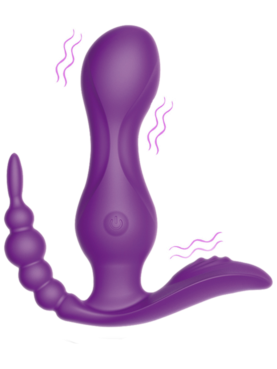 Full Circle Trifecta Remote Control Anal Vibrator Purple Anal Vibrators