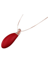 Full Circle Ruby Vibrating Necklace Massager Red Clit Ticklers and Pulsators