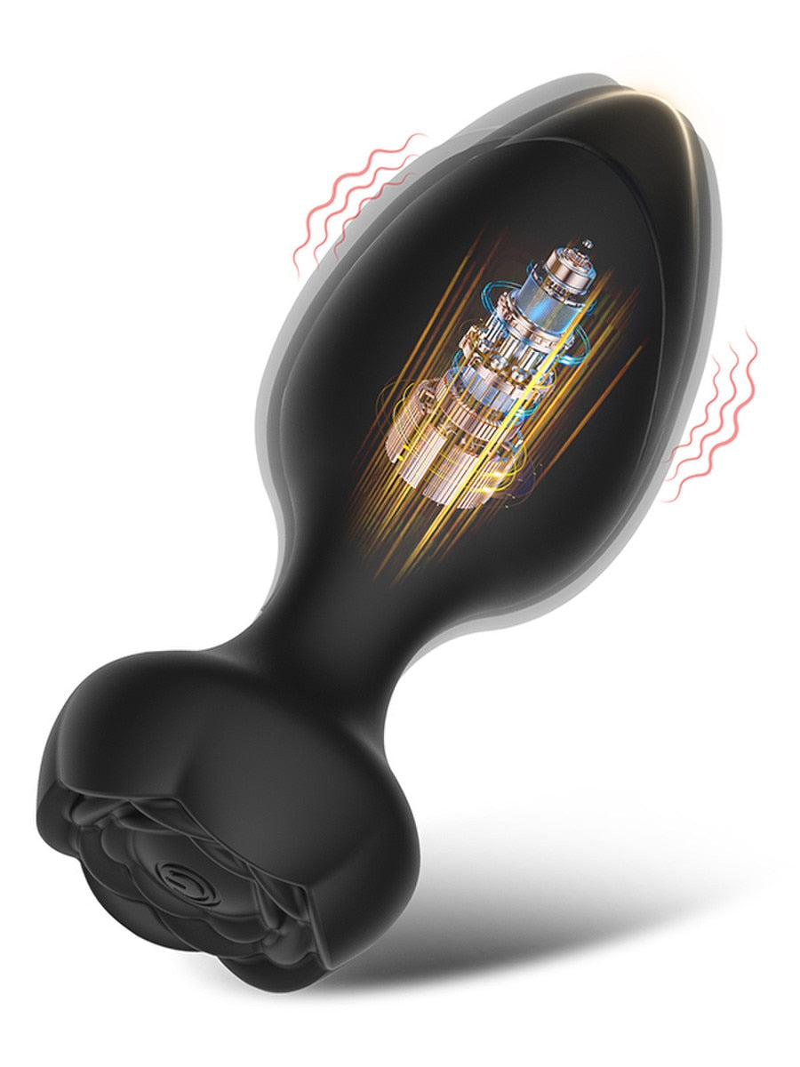 Full Circle My Buddy 9 Functions Vibrating Butt Plug Black Butt Plugs