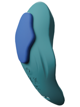 Full Circle OHH! Rechargeable Wearable Panty Vibrator Teal Clit Ticklers and Pulsators