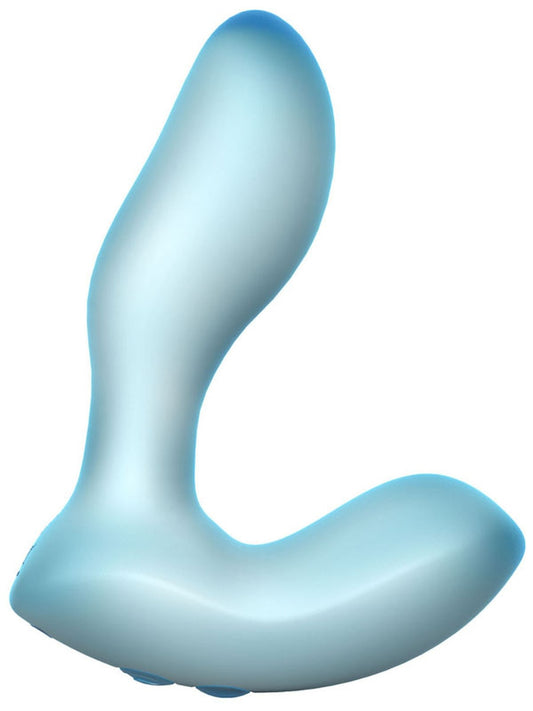 BMS Factory Softies Dual Layer Silicone Anal Vibrator Blue Anal Vibrators
