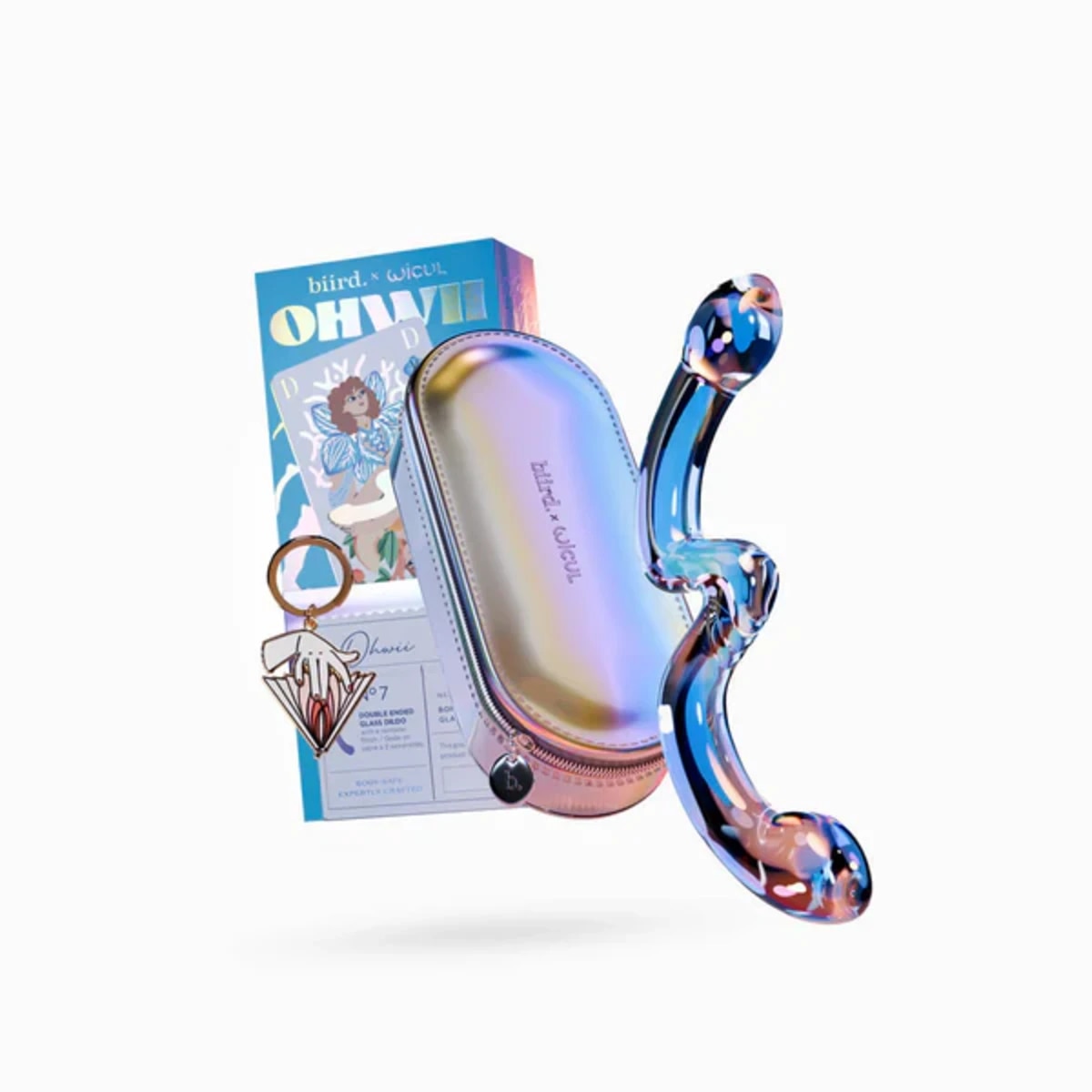 Biird OhWii by WiCul Glass Dildo for G-Spot and P-Spot Glass Sex Toys