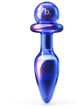 Biird Anii Medium Size Borosilicate Glass Anal Plug Violet Glass Sex Toys
