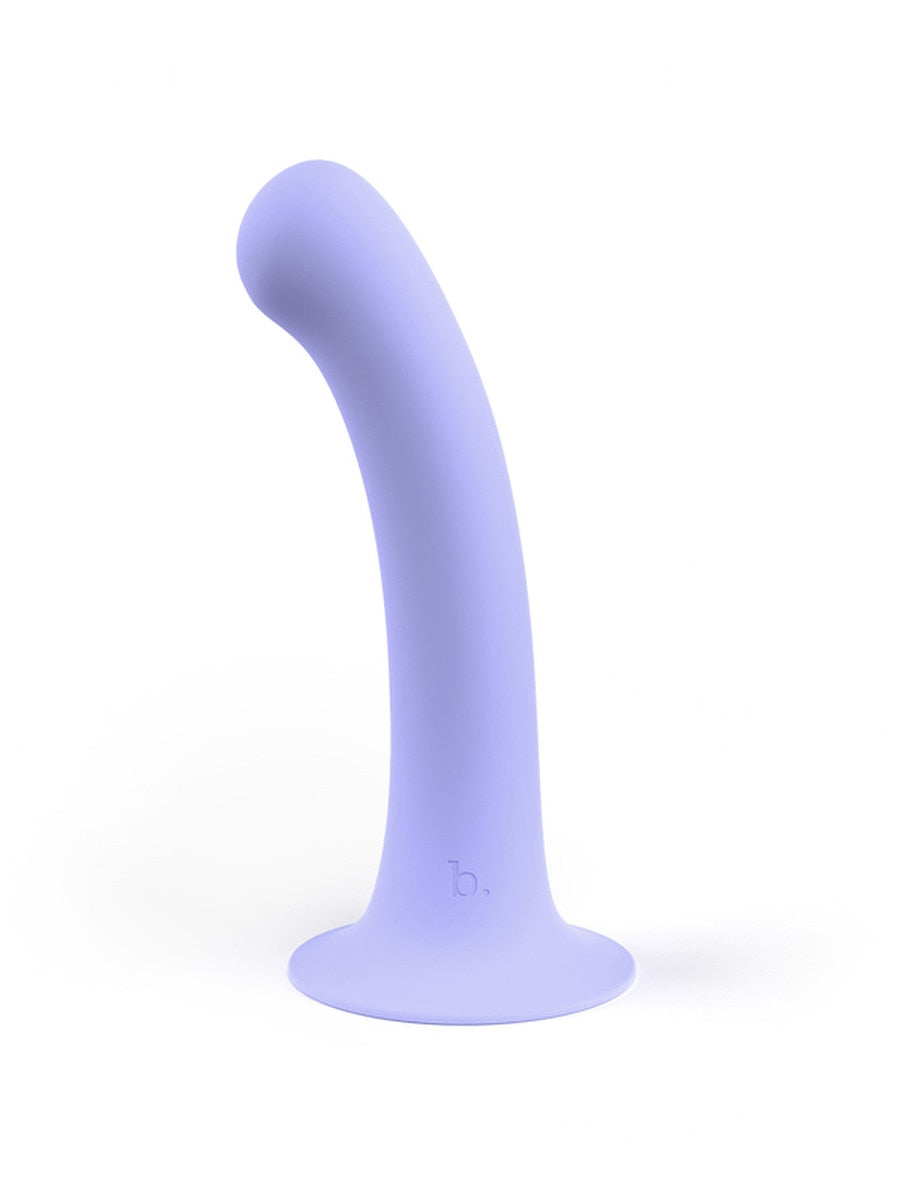 Biird Surii Soft Silicone Dildo with Suction Cup Base Purple Non-Realistic Dildos