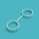 Biird Biind BDSM Play Silicone Hand Cuffs Blue Cuffs And Restraints