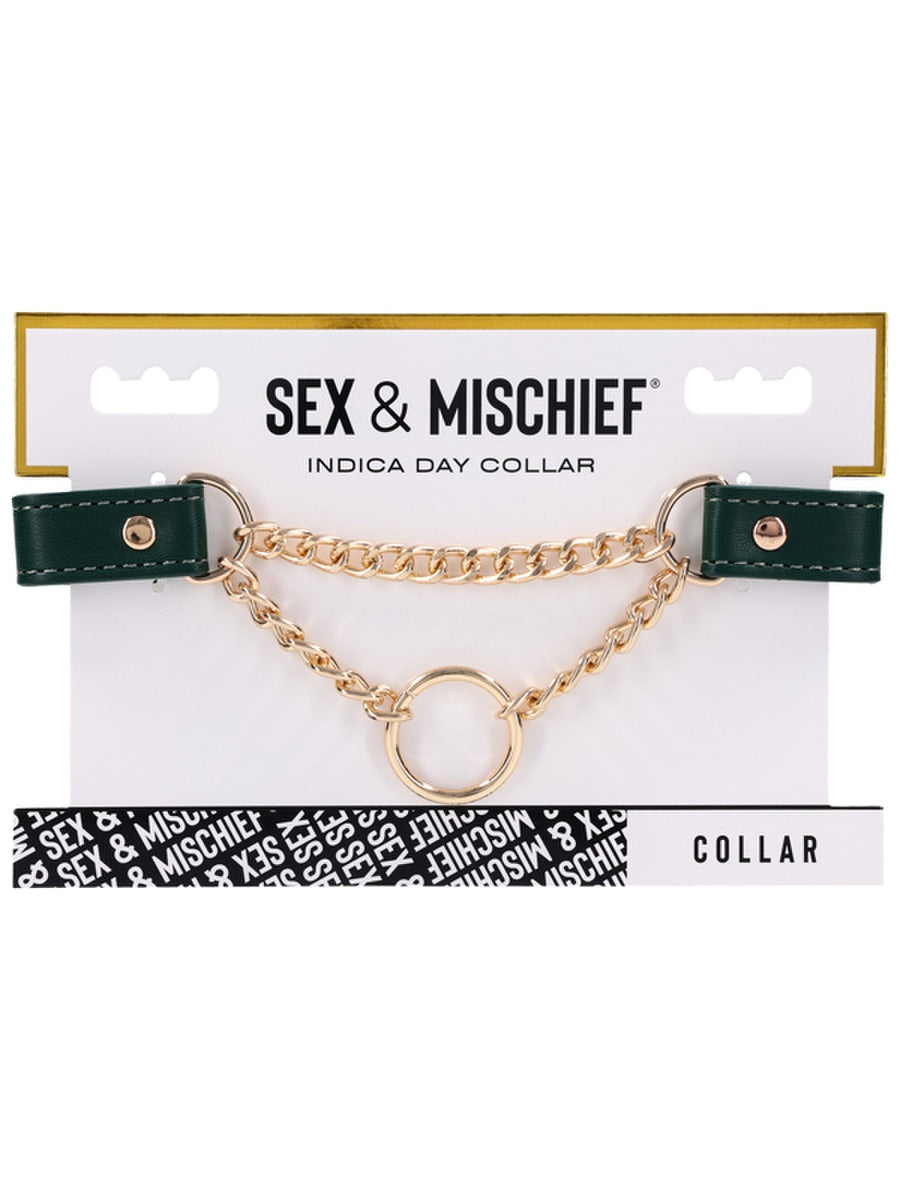 Sportsheets Indica Day Faux Leather Bondage Collar Collars and Leads