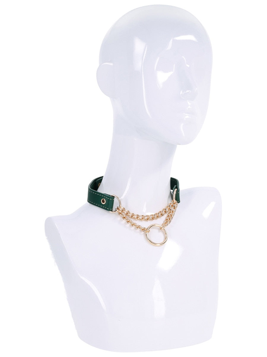 Sportsheets Indica Day Faux Leather Bondage Collar Collars and Leads