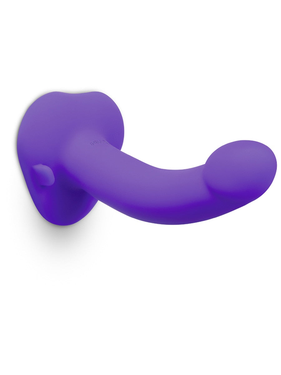 b-Vibe Vibrating Curved Silicone Dildo Strap-On Kit Strap On Sextoys