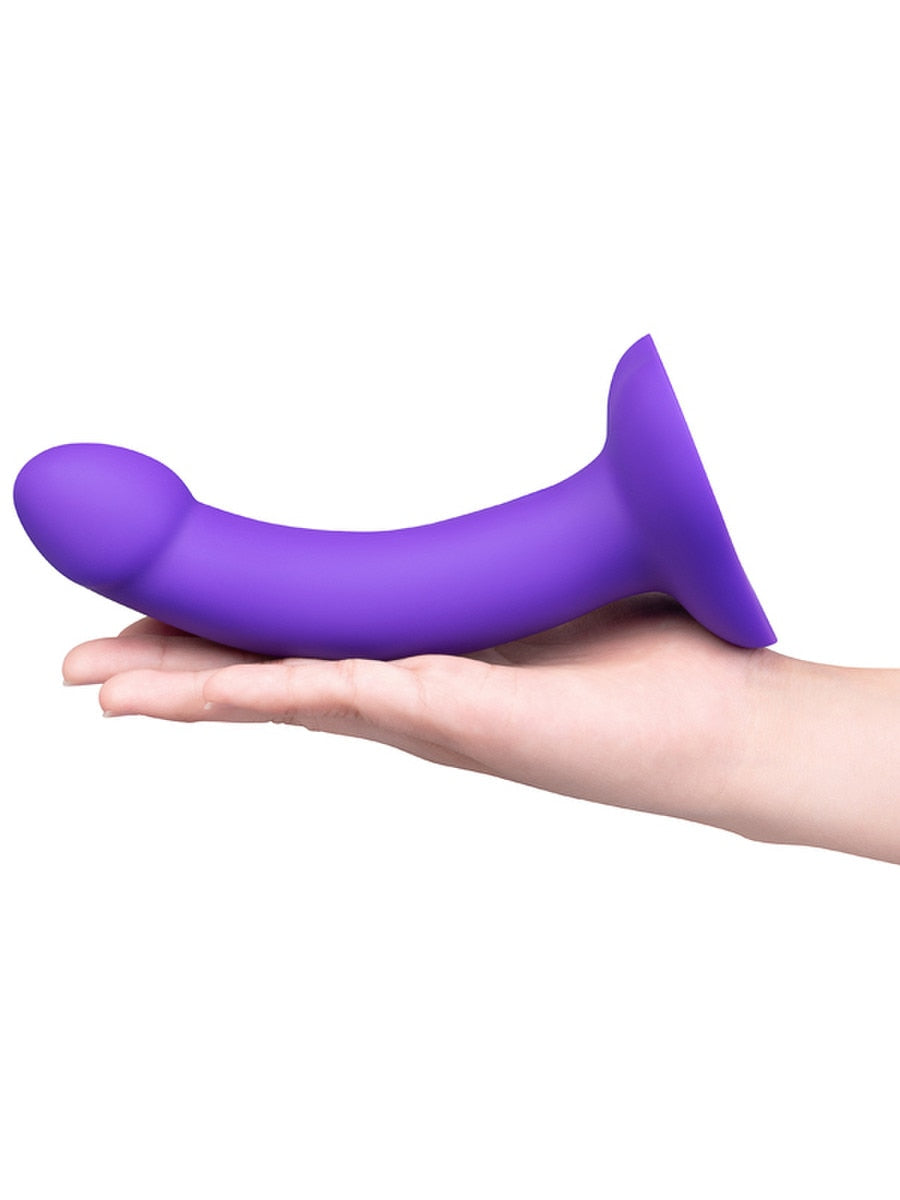 b-Vibe Vibrating Curved Silicone Dildo Strap-On Kit Strap On Sextoys