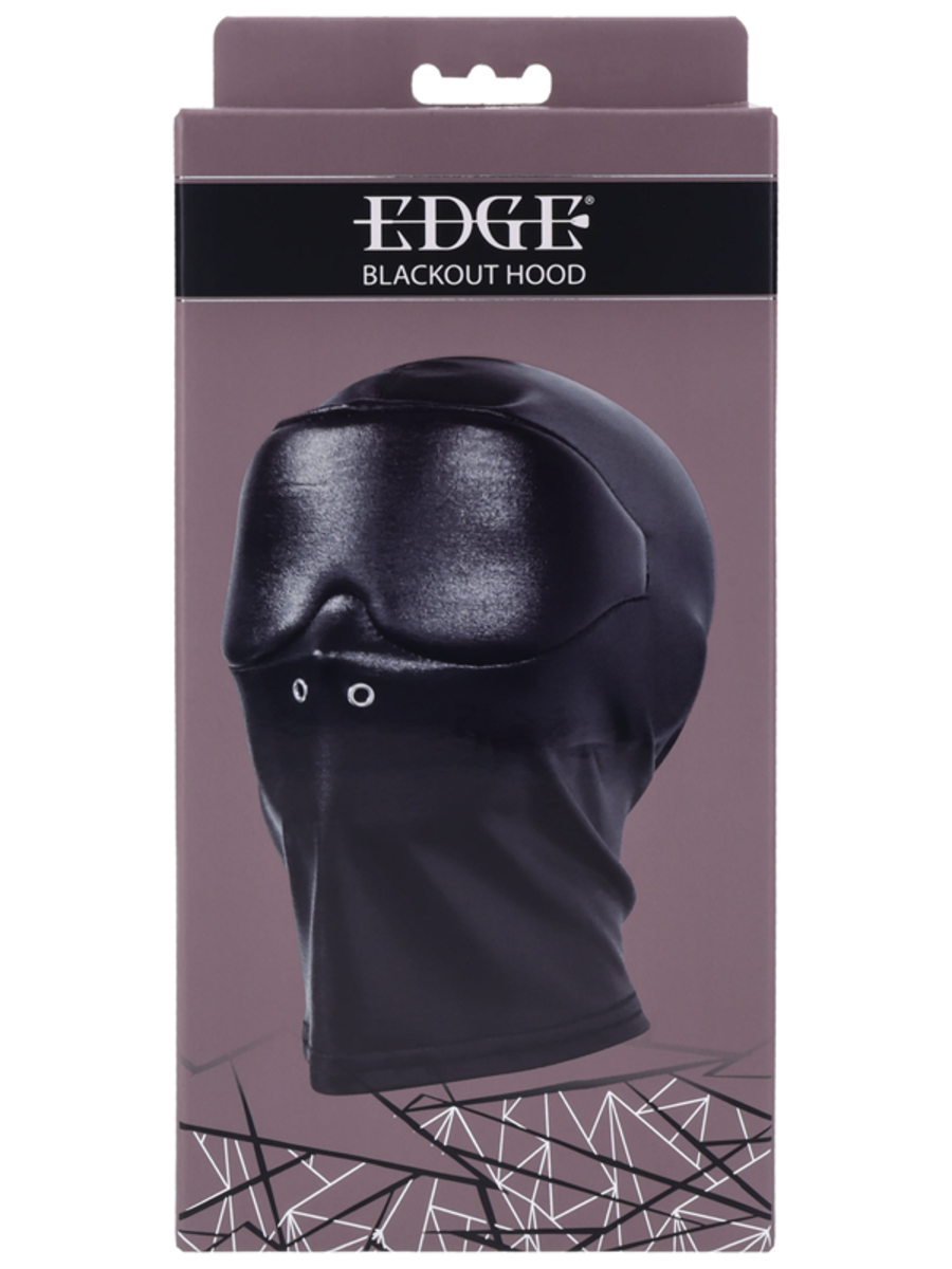 Sportsheets Edge Bondage Play Blackout Hood - Bondage Hoods