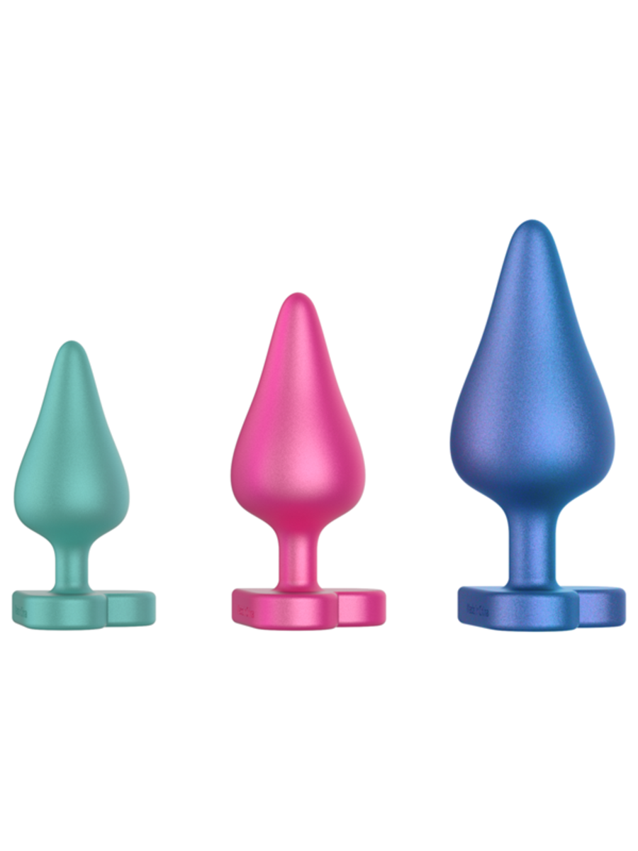 Love Honey Romp Luster Silicone Butt Plugs Set Butt Plugs