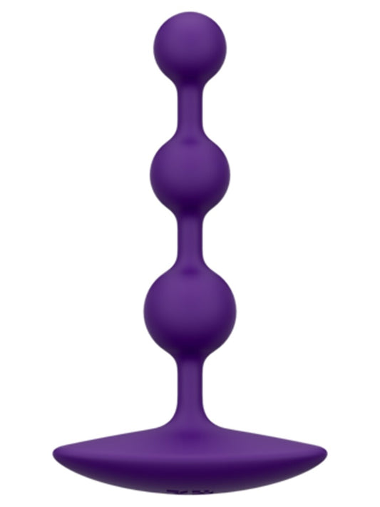 Love Honey Romp Amp Flexible Silicone Anal Bead Purple Anal Beads and Balls