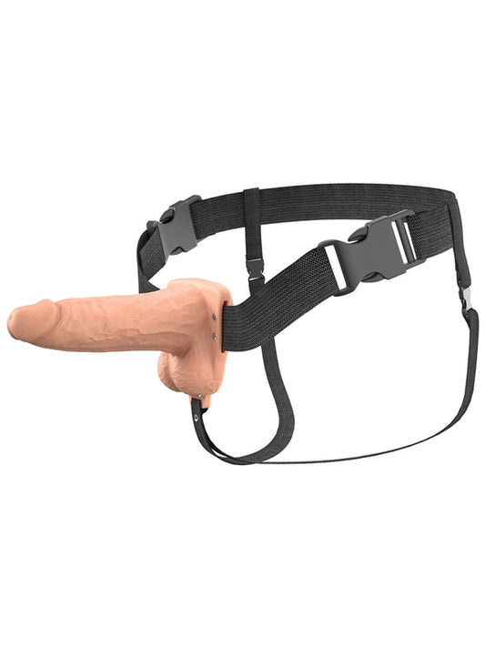 Pipedream Fantasy X-Tensions Elite 6 in. Vibrating Strap-On - Strap On Sextoys