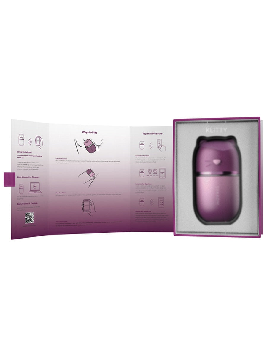 Svakom Klitty Dual Action Licking and Suction Massager - Finger and Tongue Vibrators