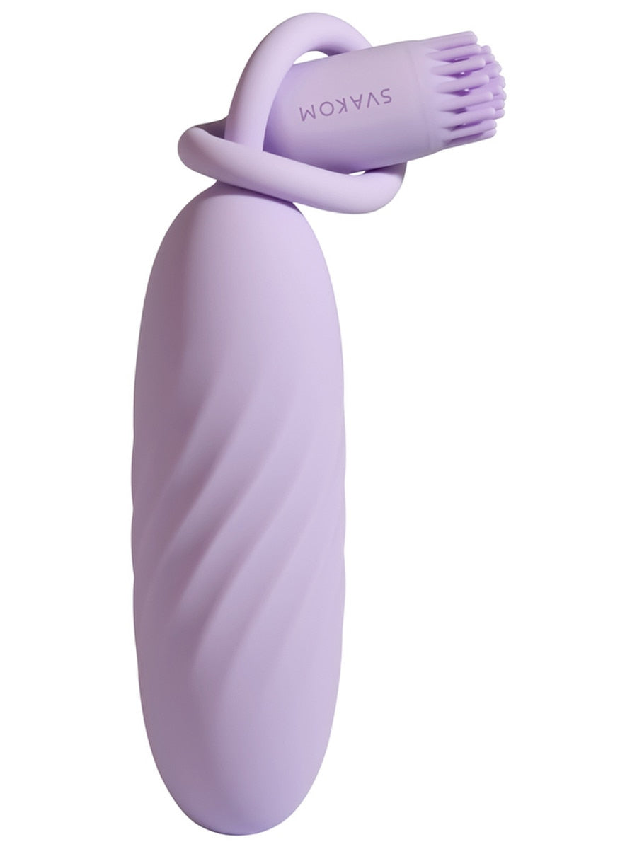 Svakom Plume Flexible Brush Tail Bullet Vibrator - Bullet Vibrators