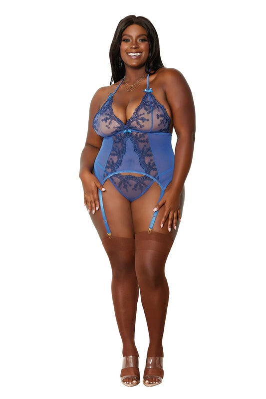 Dream Girl Lingerie Womens Bustier & G String Queen Bustiers and Corsets