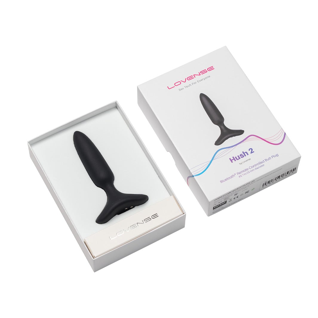 Lovense Hush 2 Remote Controlled Vibrating Butt Plug Remote Control Vibrators