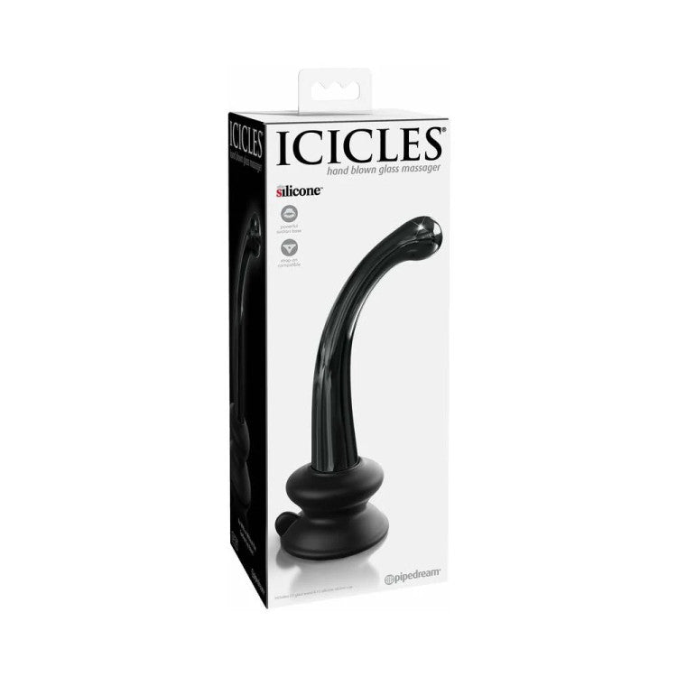 Pipedream Icicles No. 87 Glass Suction Cup G Spot Wand Glass Sex Toys