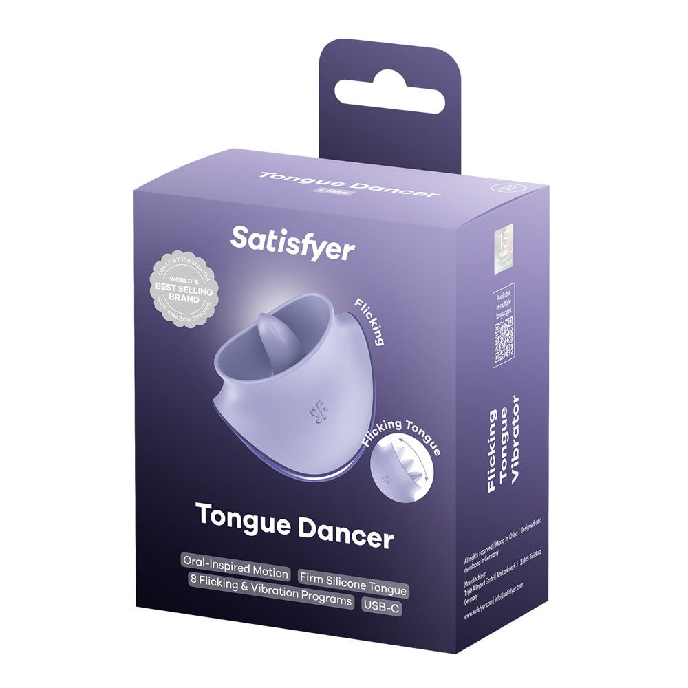 Satisfyer Tongue Dancer Rechargeable Flicking Stimulator Clit Ticklers and Pulsators