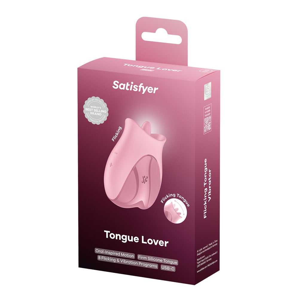 Satisfyer Tongue Lover Rechargeable Clitoral Vibrator Clit Ticklers and Pulsators