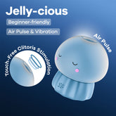 Satisfyer Jelly-cious Rechargeable Air Pulse Clit Stimulator Blue Clit Ticklers and Pulsators