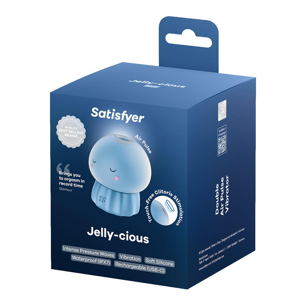 Satisfyer Jelly-cious Rechargeable Air Pulse Clit Stimulator Clit Ticklers and Pulsators