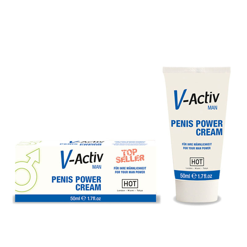 Hot Production HOT V Activ Penis Power Enhancer Cream For Men 50ml Delay and Excite Sprays