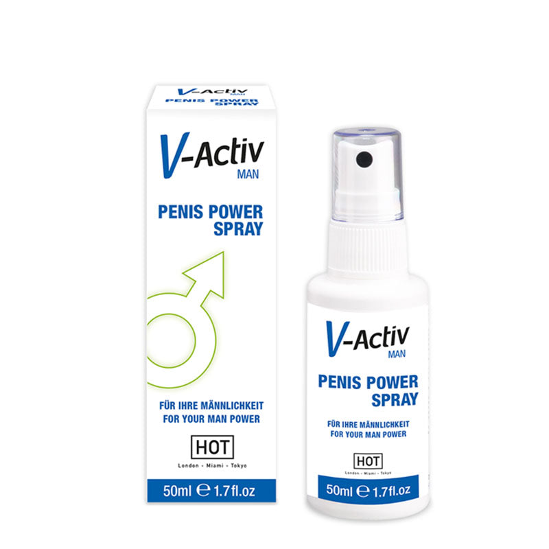 Hot Production HOT V Activ Penis Power Enhancer Spray for Men 50ml Delay and Excite Sprays