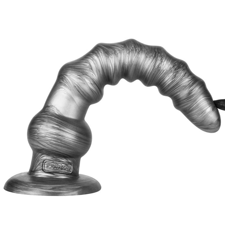 Lovetoy King Sized Vibrax Slider Vibrating Dildo Grey Vibrating Dildos