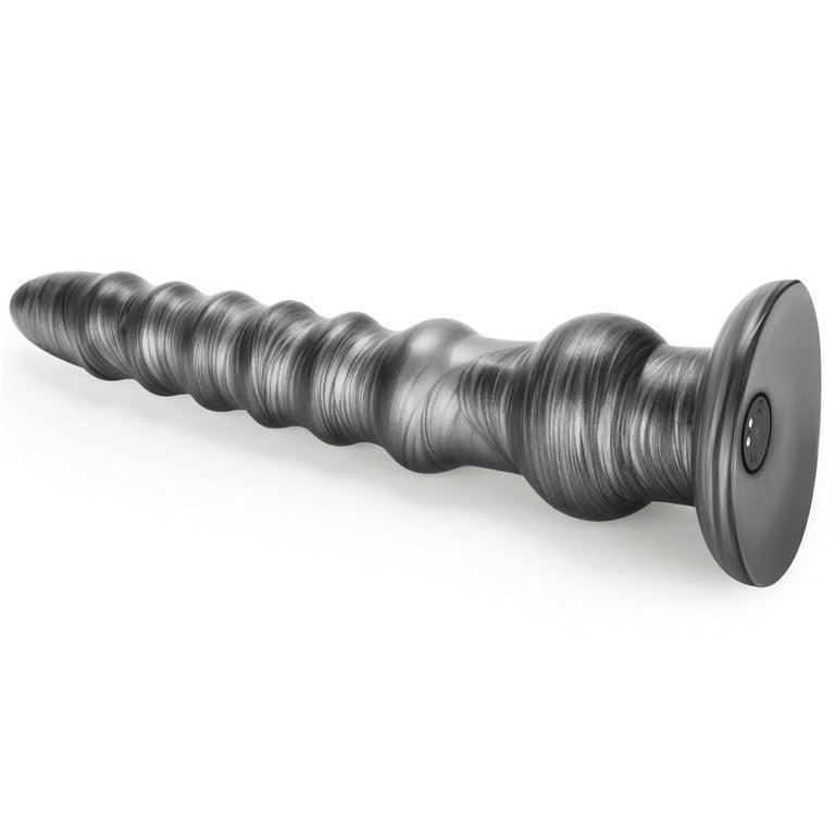 Lovetoy King Sized Vibrax Slider Vibrating Dildo Grey Vibrating Dildos