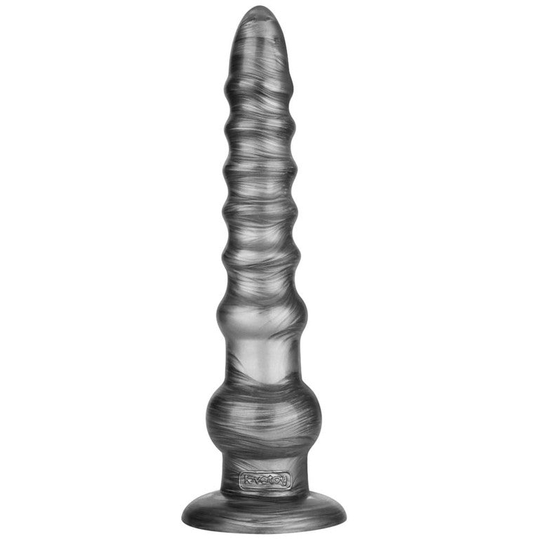 Lovetoy King Sized Vibrax Slider Vibrating Dildo Grey Vibrating Dildos