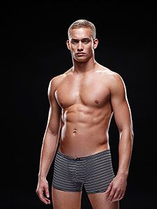 Envy Mens Microfiber Boxer L/XL Black/White Mens Briefs And Boxers