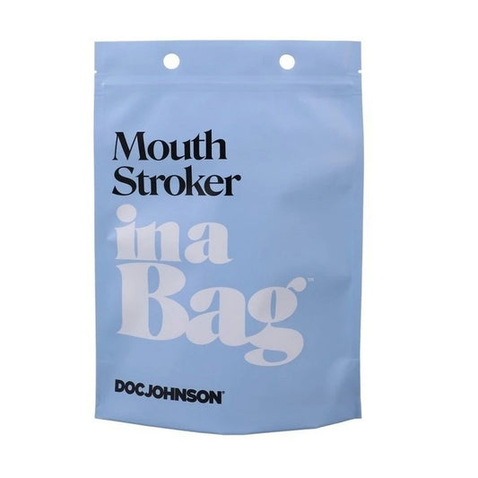 Doc Johnson Lifelike & Textured Mouth Stroker In A Bag - Masturbators and Strokers