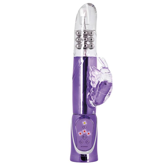 CalExotics Enchanted Thrusting Butterfly Rabbit Vibrator Rabbit Vibrators